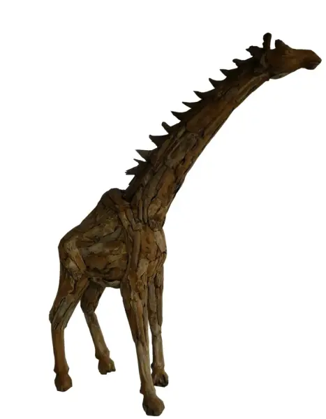 Product image of the product “Giraffe, made from teak root pieces, about 1,90mtr height. ”